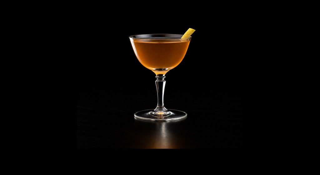 Mr Kappes cocktail on a dark studio background
