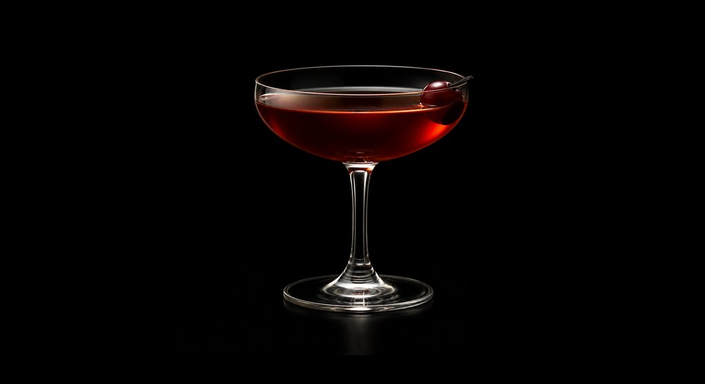Nassau Street cocktail on a dark studio background