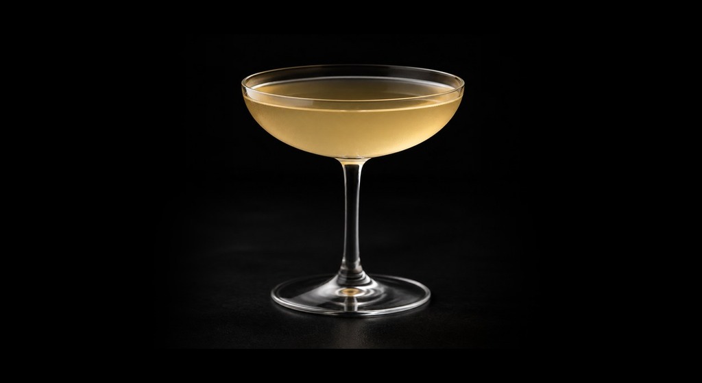 Nautical Mile cocktail on a dark studio background