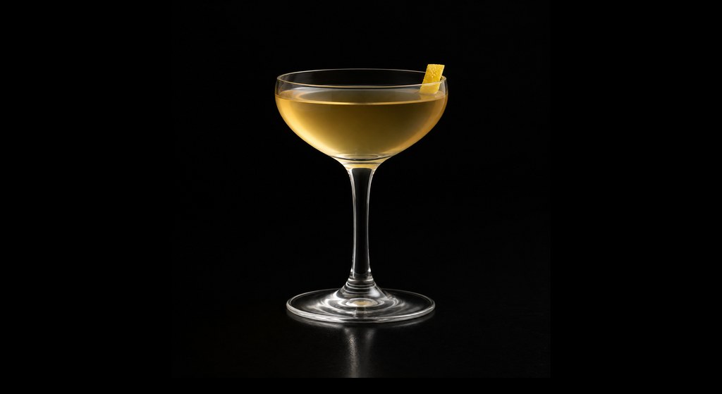 New Amsterdam cocktail on a dark studio background