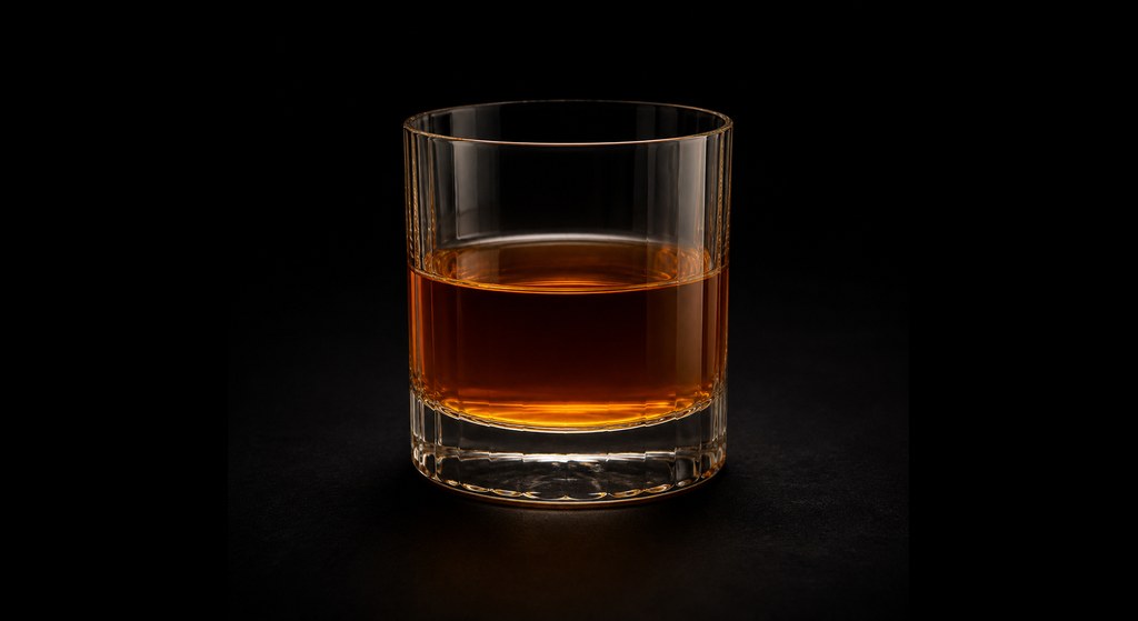 North by Noon cocktail on a dark studio background