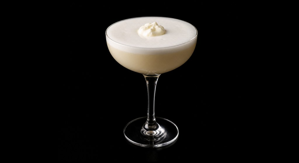 North Pole Cocktail cocktail on a dark studio background