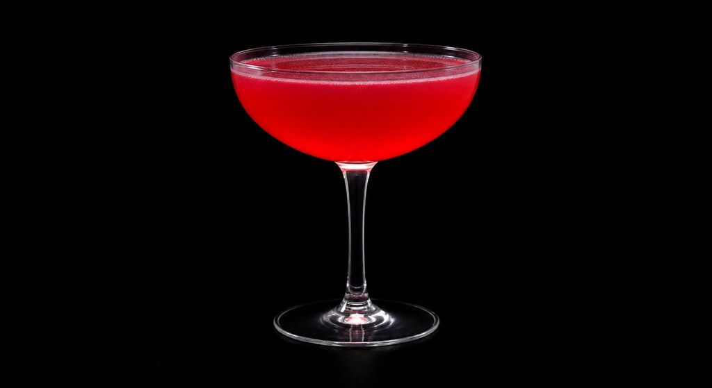 Pacman cocktail on a dark studio background