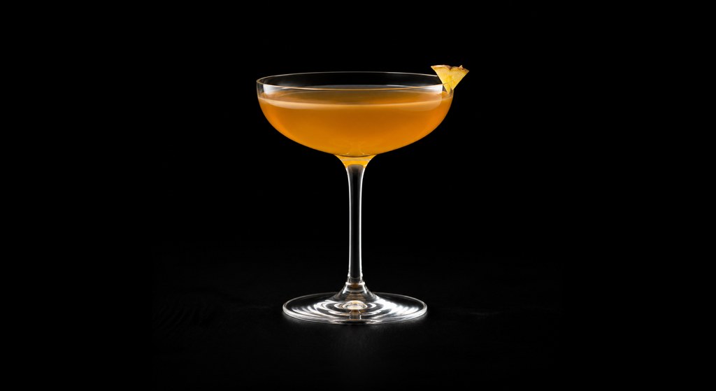 Pancho Villa cocktail on a dark studio background