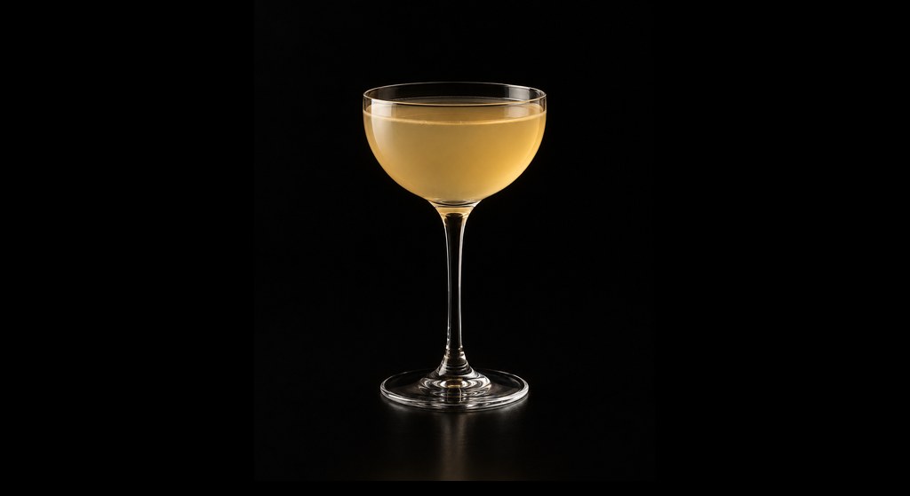 Pantheon cocktail on a dark studio background
