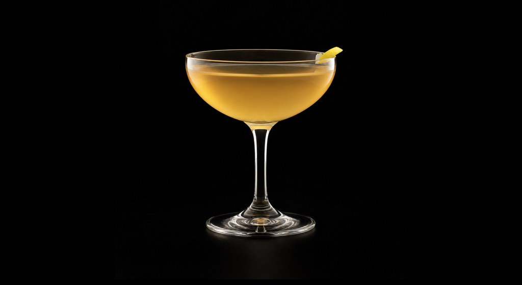 Papa George cocktail on a dark studio background