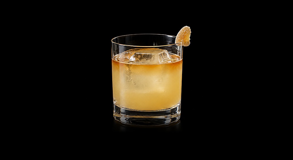 Penicillin cocktail on a dark studio background