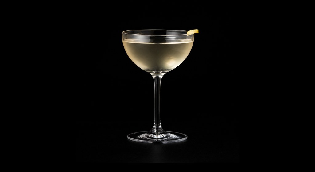 Perfect Guest cocktail on a dark studio background