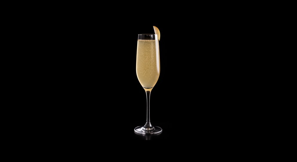 Perfectly Paired Cocktail cocktail on a dark studio background