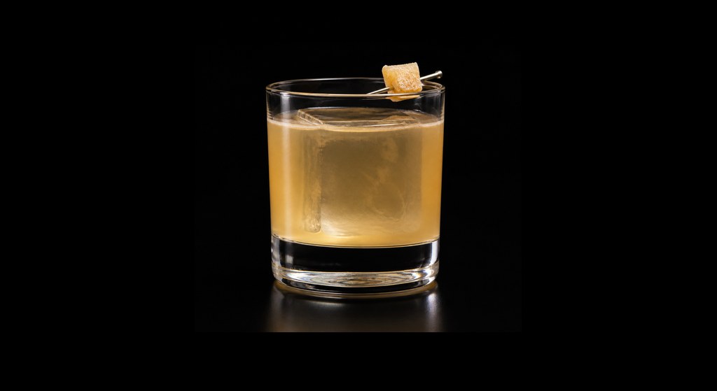 Phenoxy Penicillin cocktail on a dark studio background