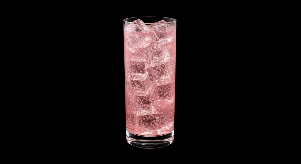 Pink Panty Pulldowns cocktail on a dark studio background