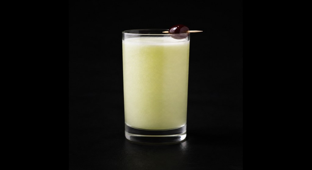 Pipe Dream cocktail on a dark studio background