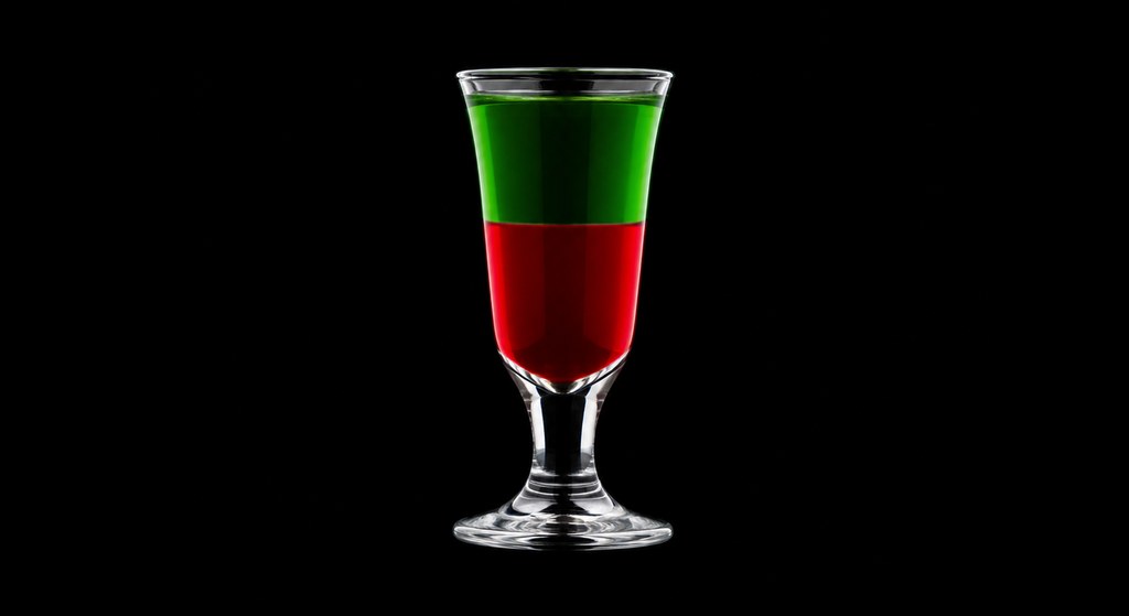 Port And Starboard cocktail on a dark studio background