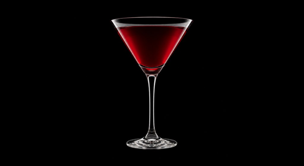 Port Wine Cocktail cocktail on a dark studio background