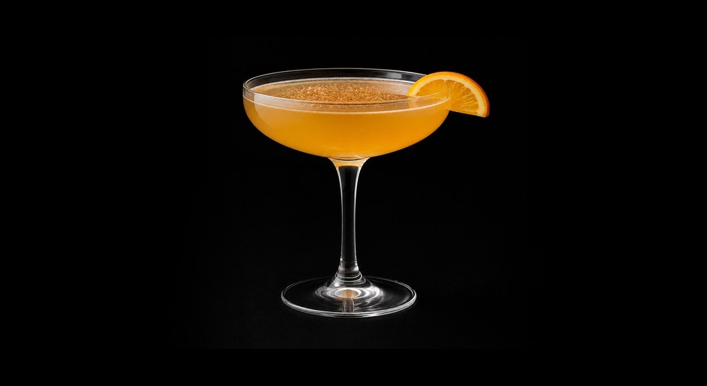 Puerto Rican Rum Daisy cocktail on a dark studio background