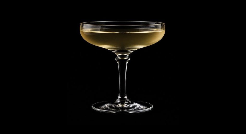Queen Elizabeth Cocktail cocktail on a dark studio background