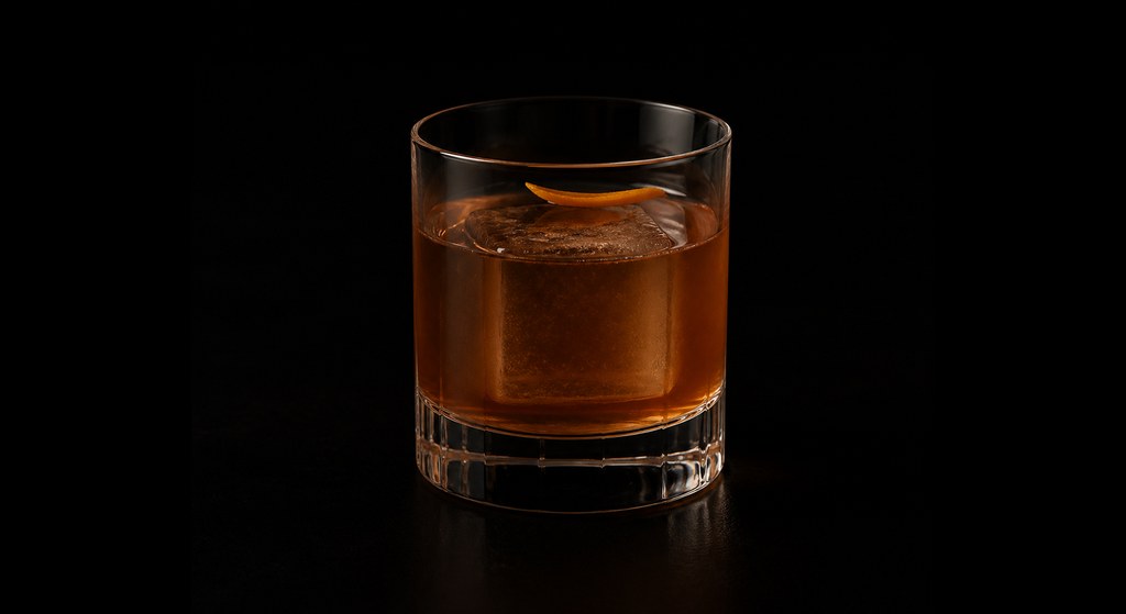 Rhythm Rug cocktail on a dark studio background
