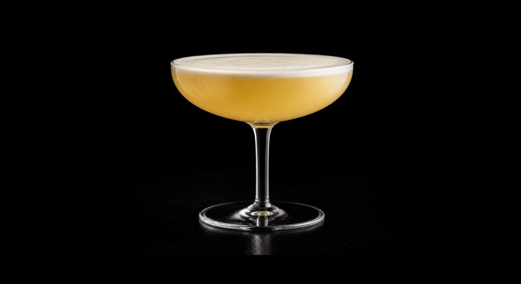 Rhythm Section cocktail on a dark studio background