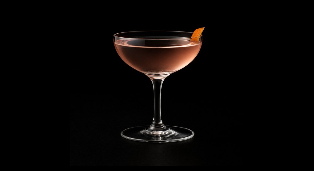 Rose (French Style) No. 2 cocktail on a dark studio background