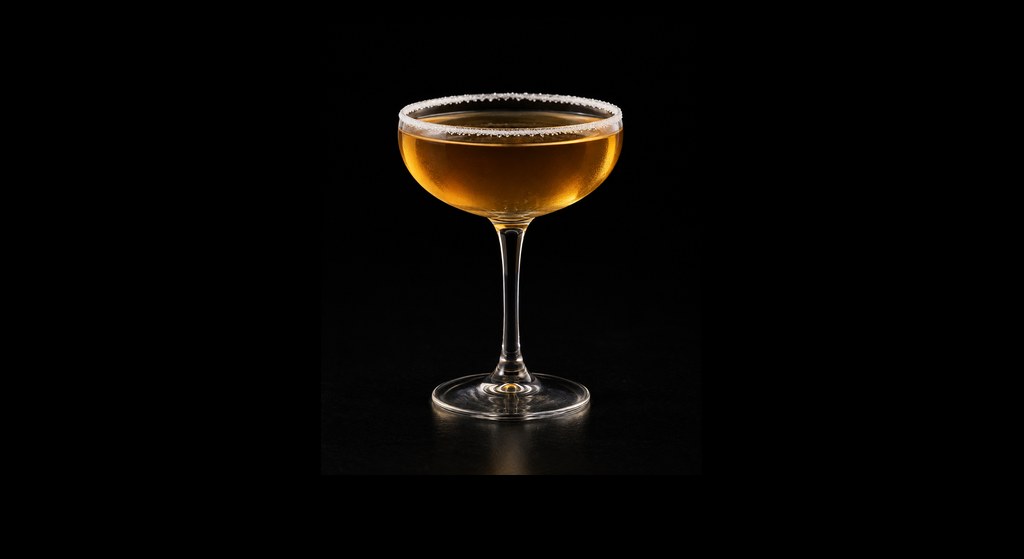 San Martin cocktail on a dark studio background