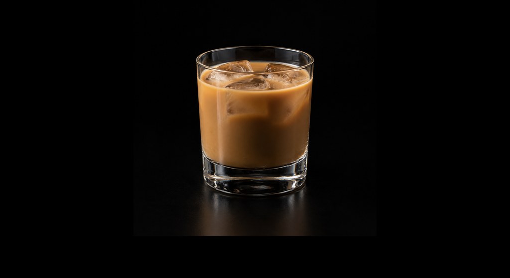 Shaft cocktail on a dark studio background