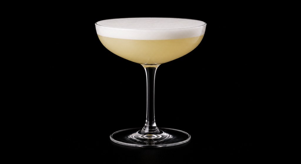 Silver King Cocktail cocktail on a dark studio background