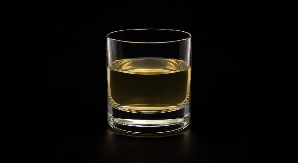 Simon Says cocktail on a dark studio background