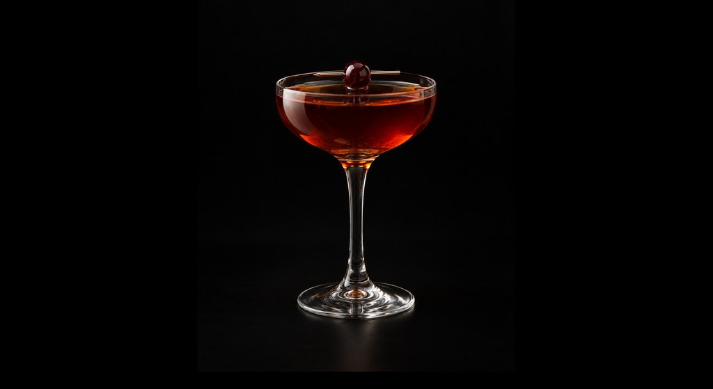 Six Cylinder cocktail on a dark studio background
