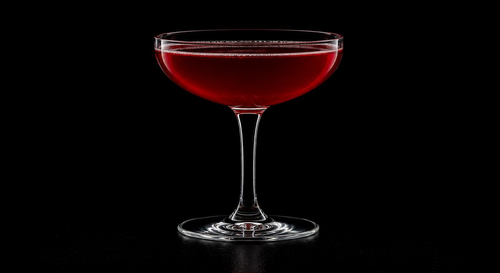 Smile Cocktail cocktail on a dark studio background