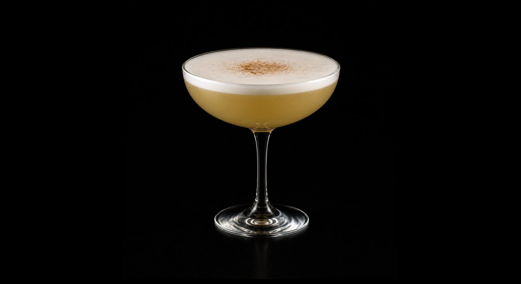 Smoke Show cocktail on a dark studio background