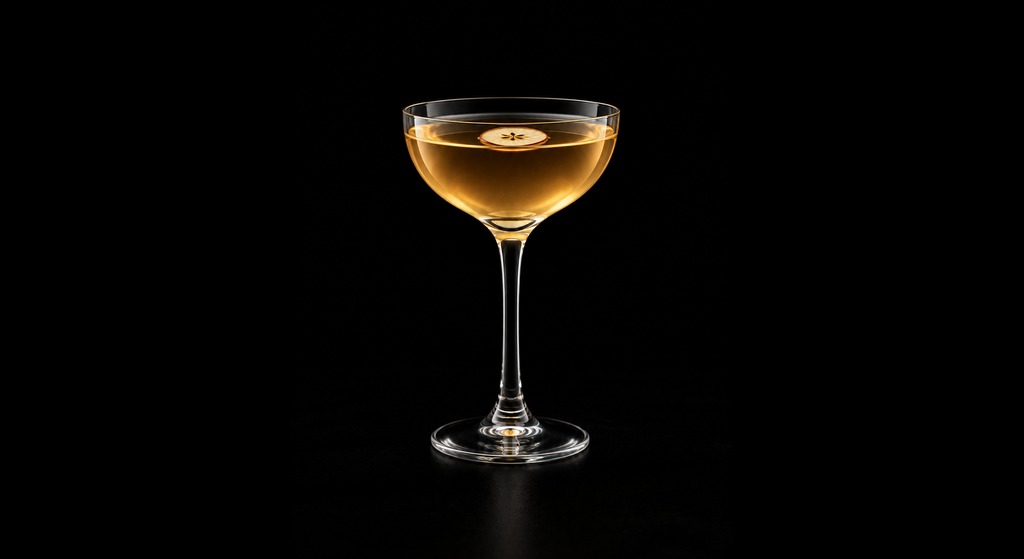 Smokey Joe cocktail on a dark studio background