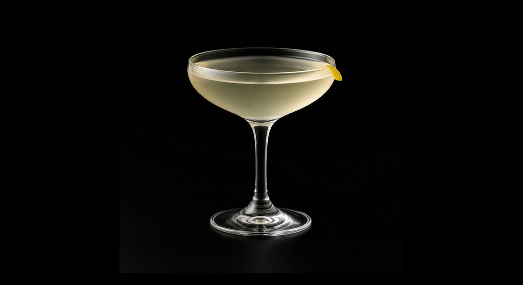 Soft Focus cocktail on a dark studio background