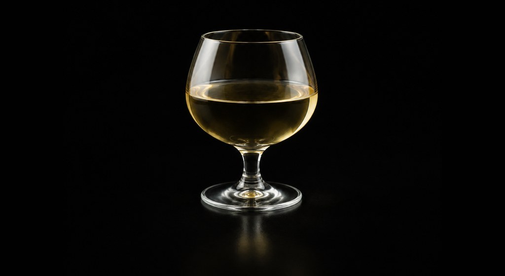 Sol Y Sombra cocktail on a dark studio background
