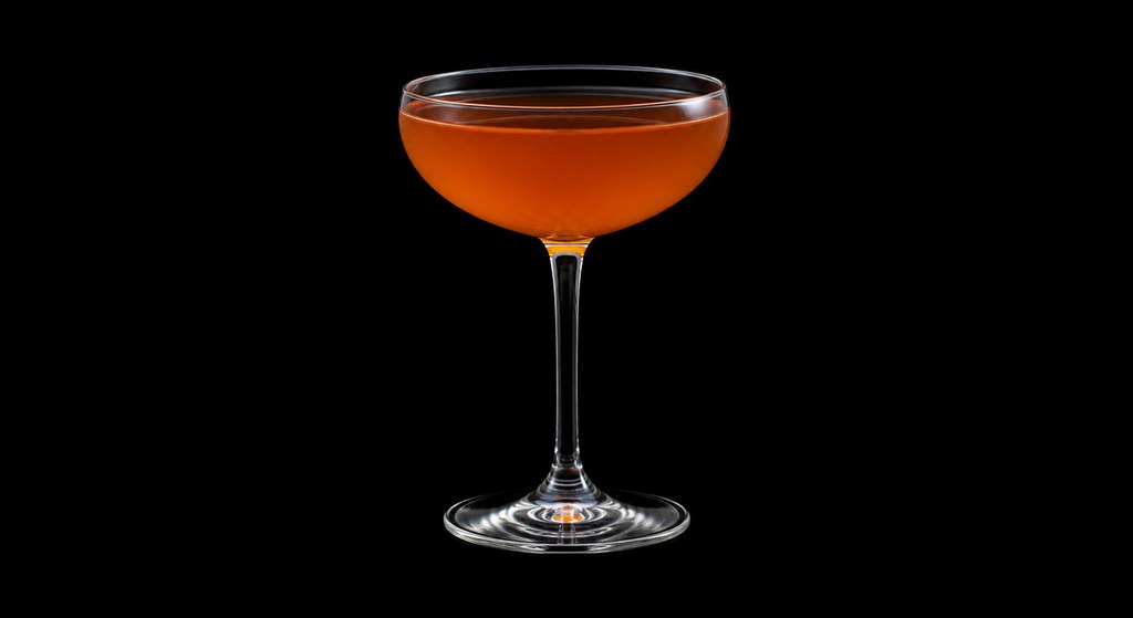 Soul Kiss Cocktail cocktail on a dark studio background