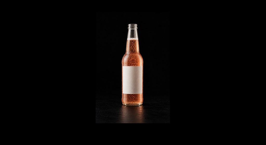 Spaghett cocktail on a dark studio background