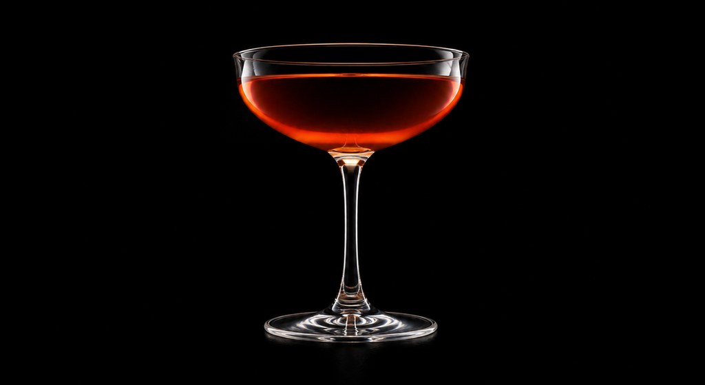 Sphinx Cocktail cocktail on a dark studio background
