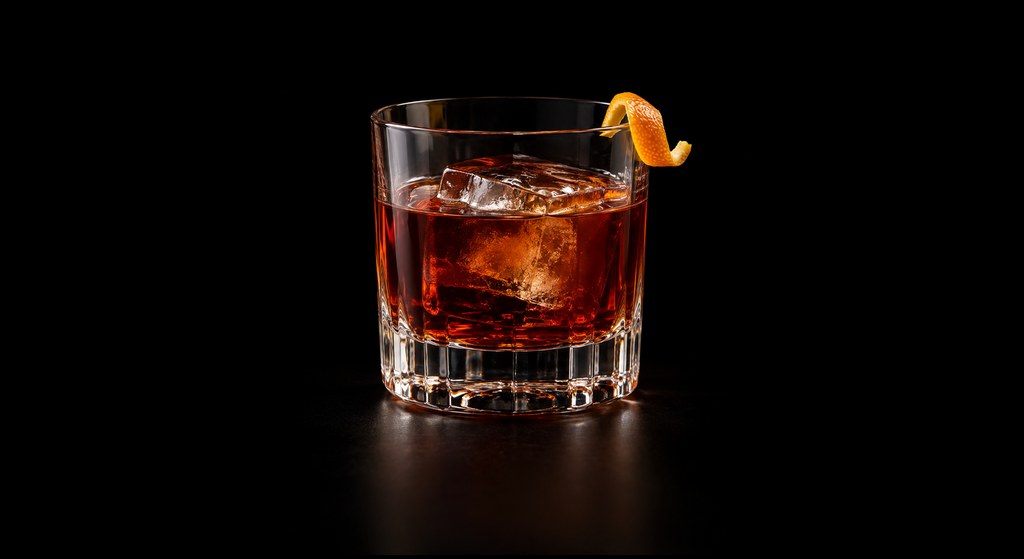 Stephen Marshall cocktail on a dark studio background