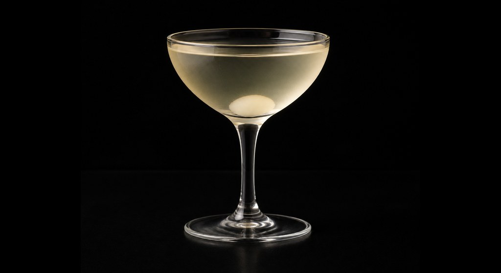 Stratocaster cocktail on a dark studio background
