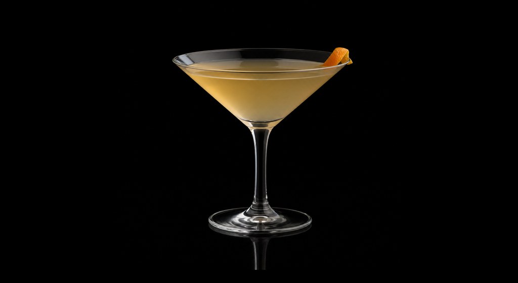 Sumo In A Sidecar cocktail on a dark studio background