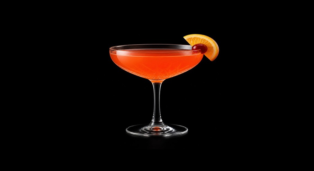 Surf Rider cocktail on a dark studio background