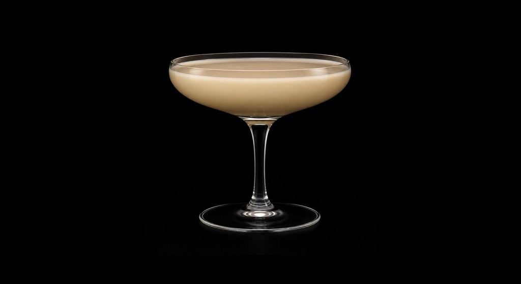 Sweet Maria cocktail on a dark studio background
