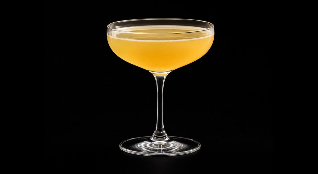 Sweet Patootie Cocktail cocktail on a dark studio background