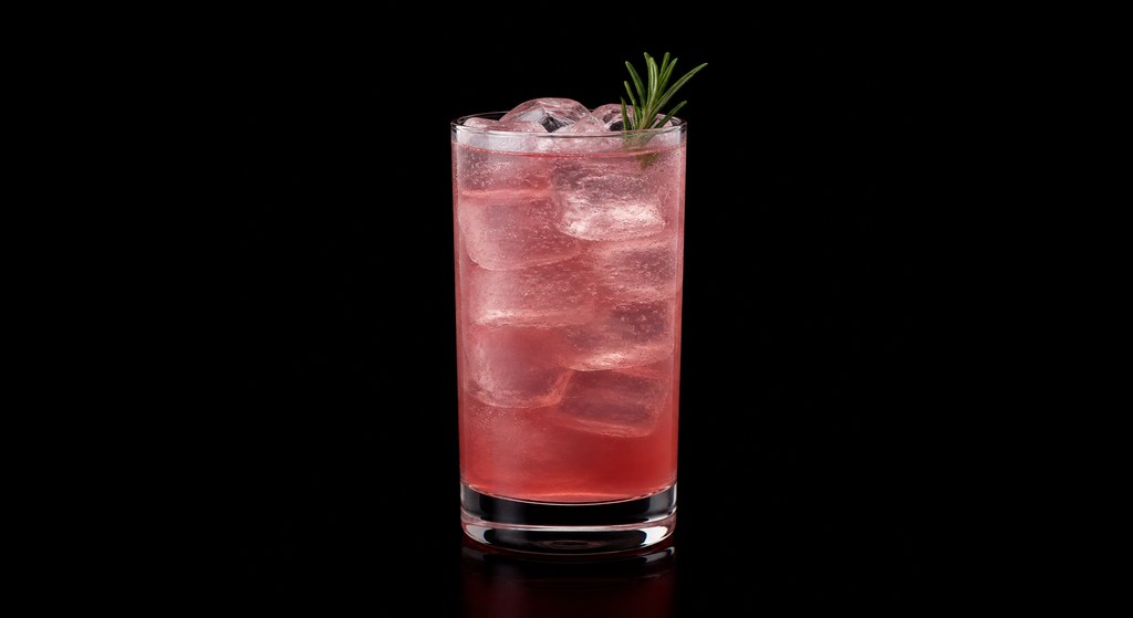 Sylvain's Rat Race cocktail on a dark studio background