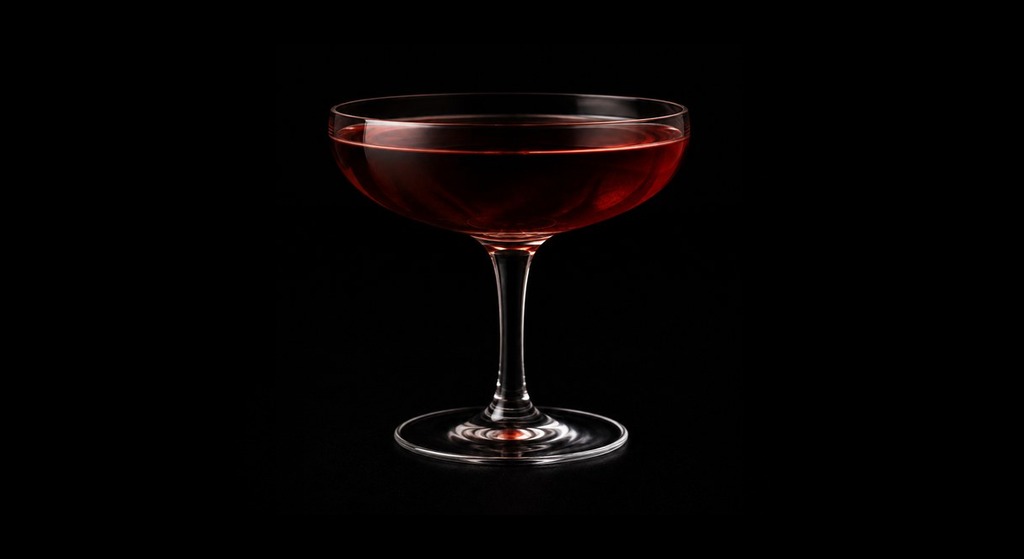 Tempter Cocktail cocktail on a dark studio background