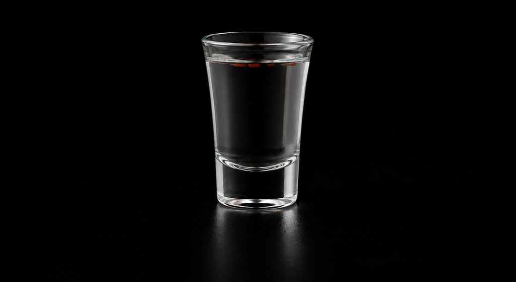 Tequila Surprise cocktail on a dark studio background