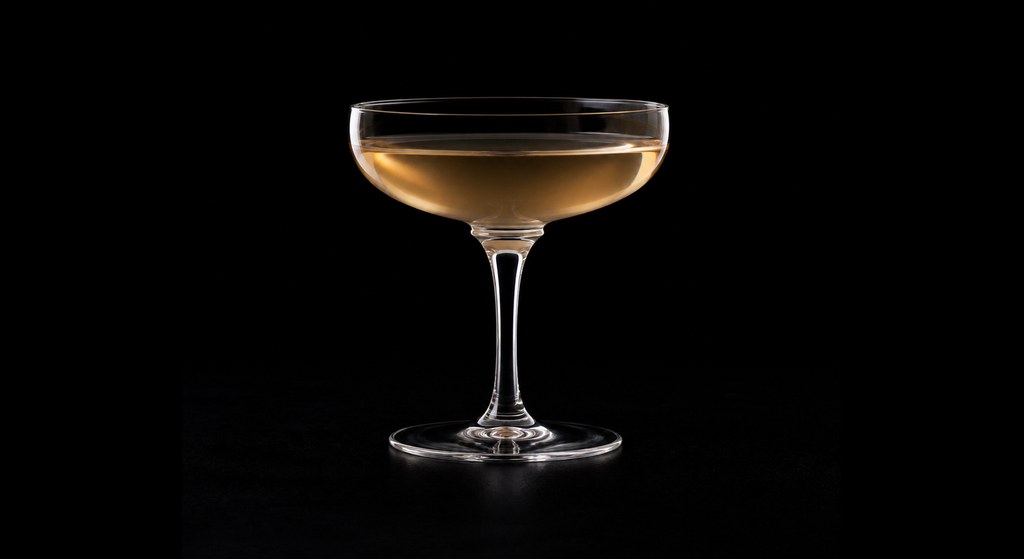The Dunaway cocktail on a dark studio background