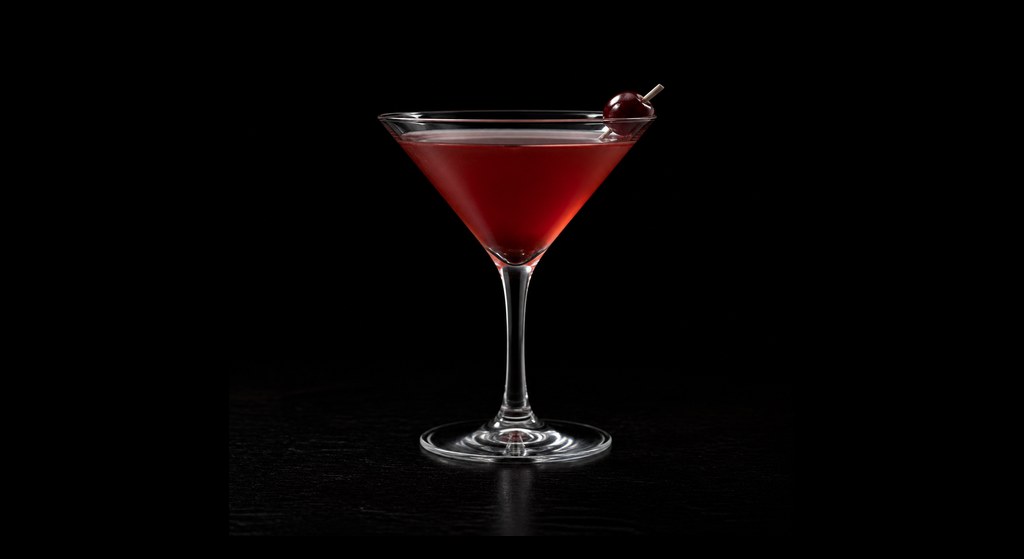 The Modern cocktail on a dark studio background