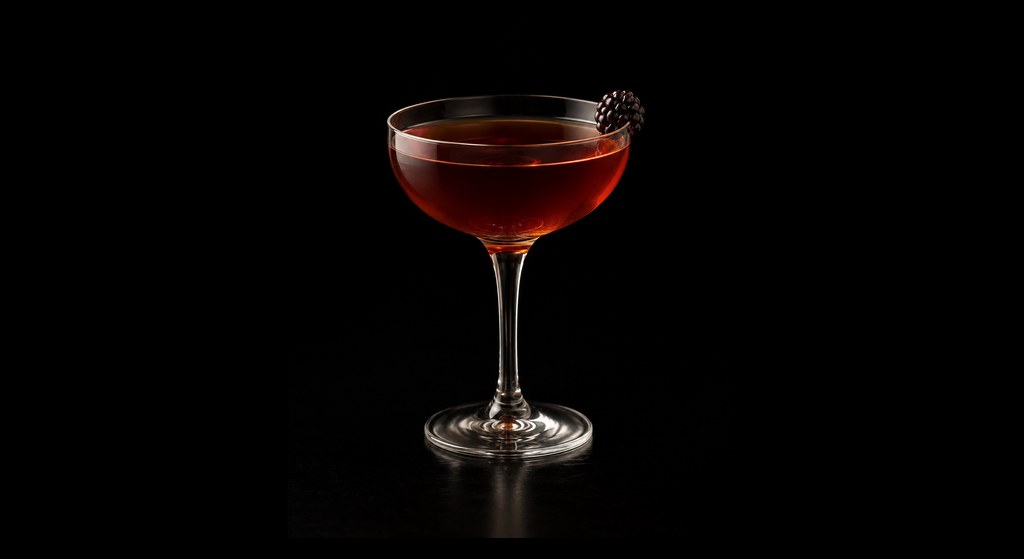 The Ridgwell cocktail on a dark studio background
