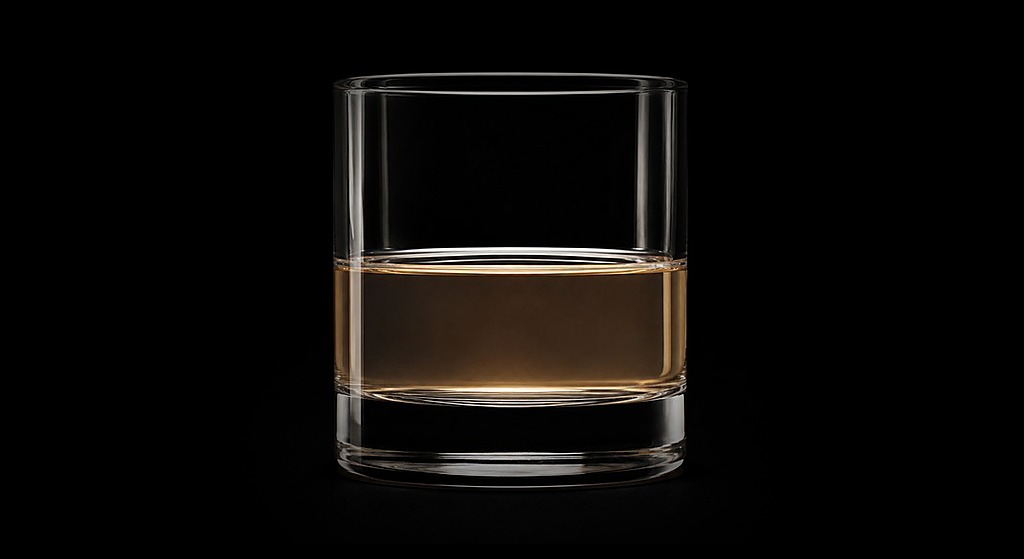 The Wink cocktail on a dark studio background