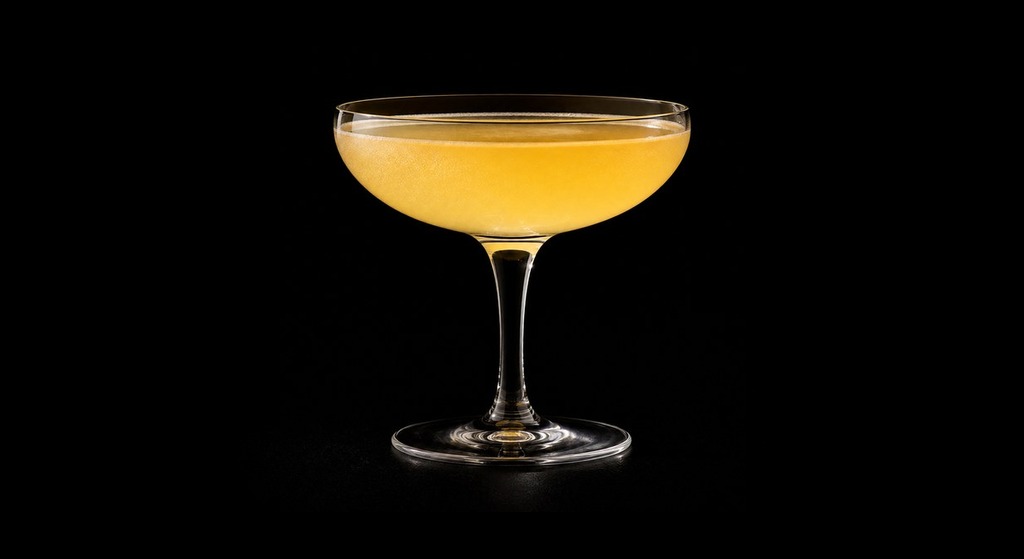 Three Stripes Cocktail cocktail on a dark studio background